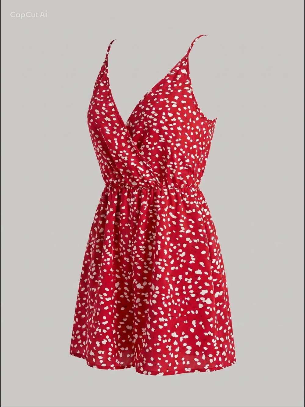 SHEIN Red & White Spotted onepiece